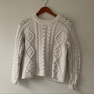 Anthropologie White Sweater